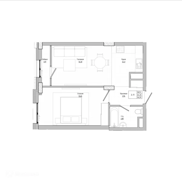 Квартира в Флагман аква