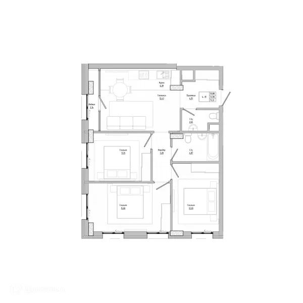 Квартира в Флагман аква