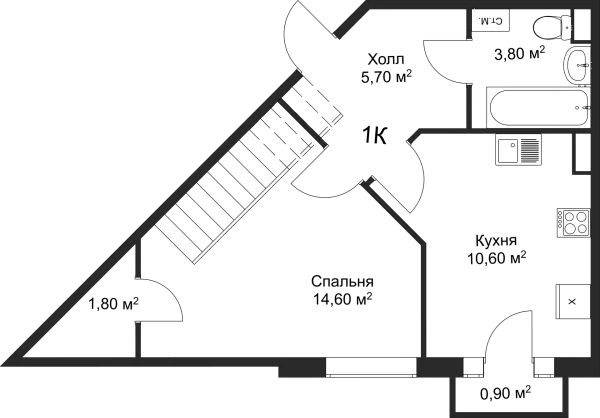 Квартира в ЖК Рахманинов