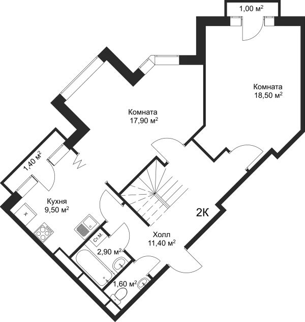 Квартира в ЖК Рахманинов