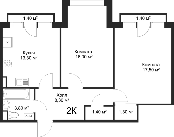 Квартира в ЖК Рахманинов