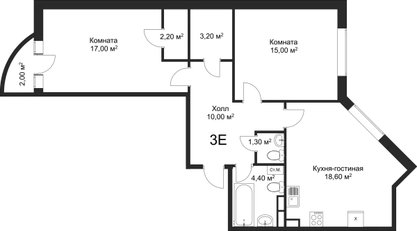 Квартира в ЖК Рахманинов