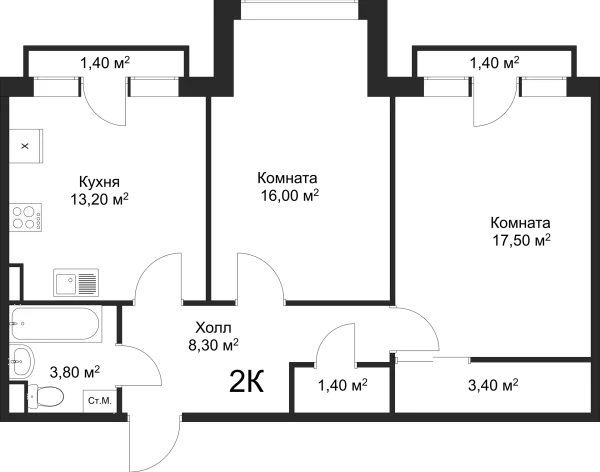 Квартира в ЖК Рахманинов