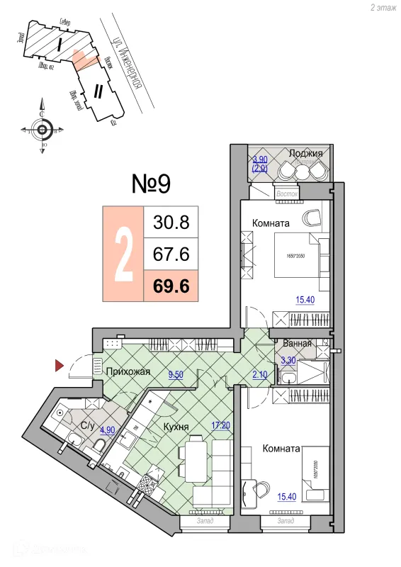 Квартира в Юннатов