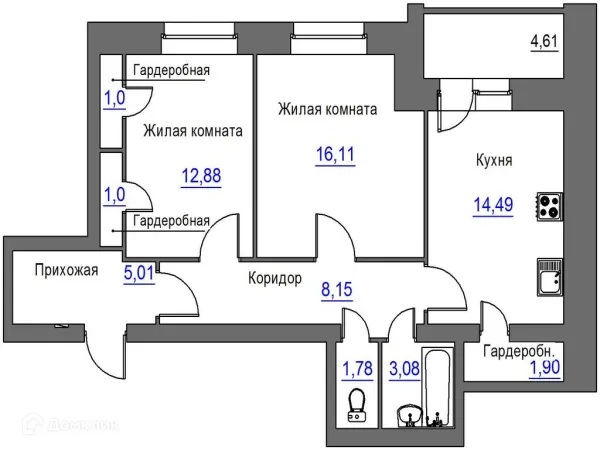 Квартира в ЖК Дом по ул. Карачевская