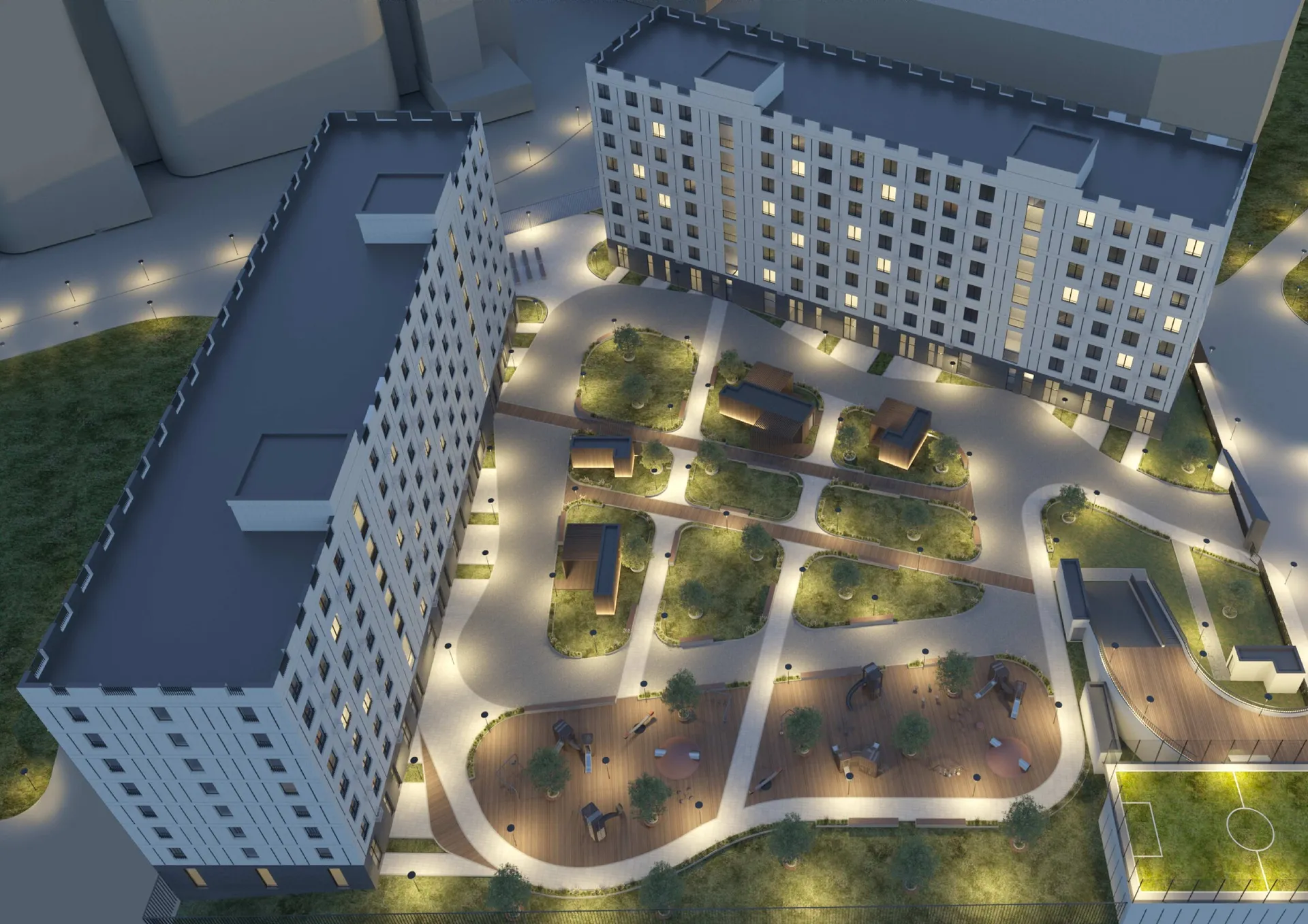 Планировка 2-комнатной квартиры 80.3 м² в ЖК Парус 3, г. Владикавказ — фото 4