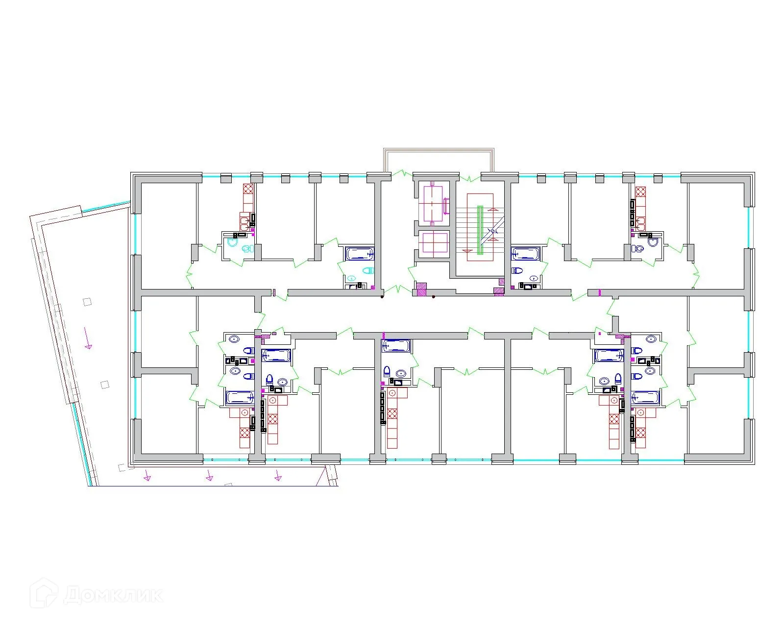 Планировка 3-комнатной квартиры 85 м² в ЖК Символ, г. Владикавказ — фото 2