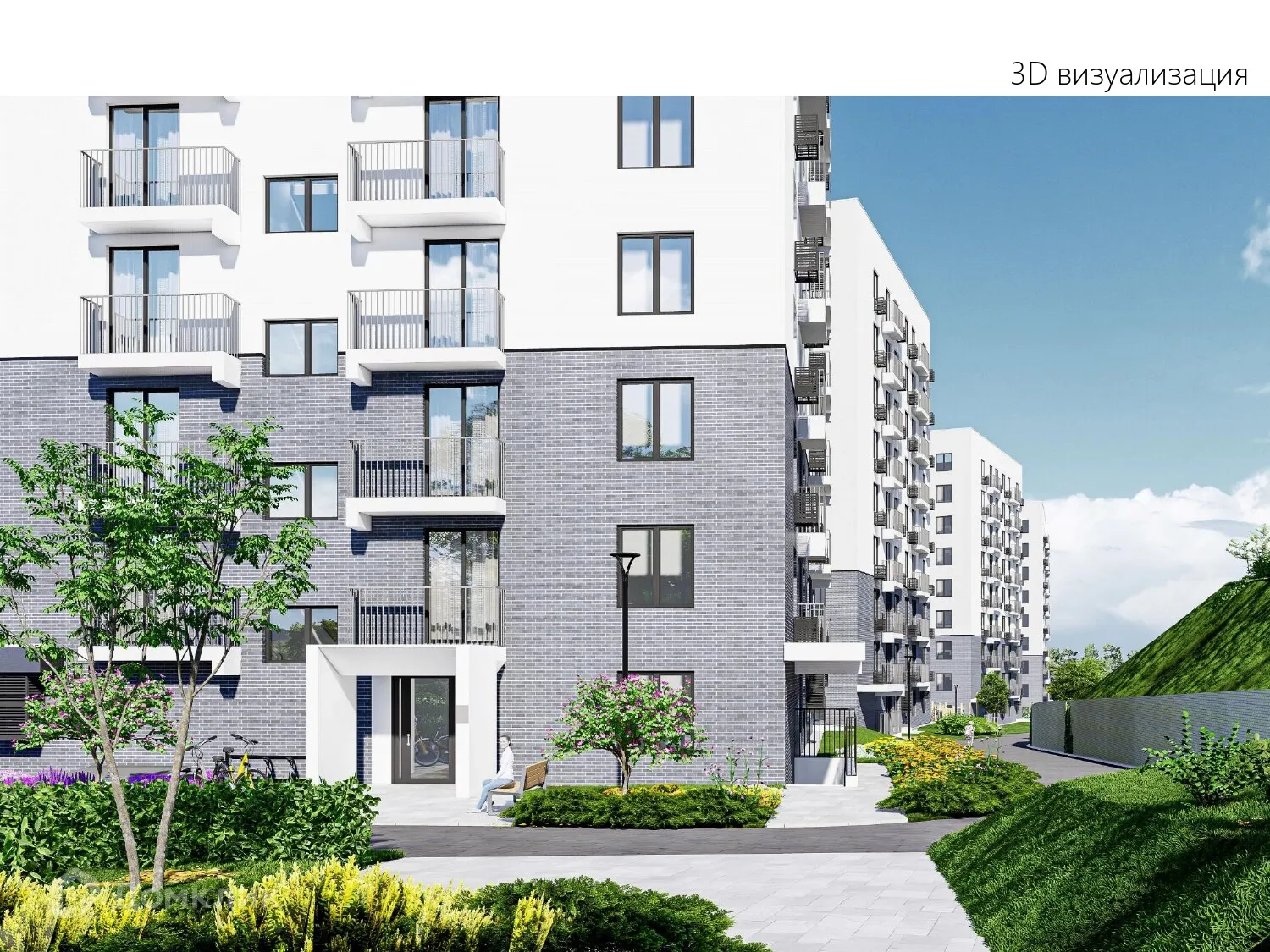 Планировка 1-комнатной квартиры 32.84 м² в ЖК в г. Белгород, г. Белгород — фото 7