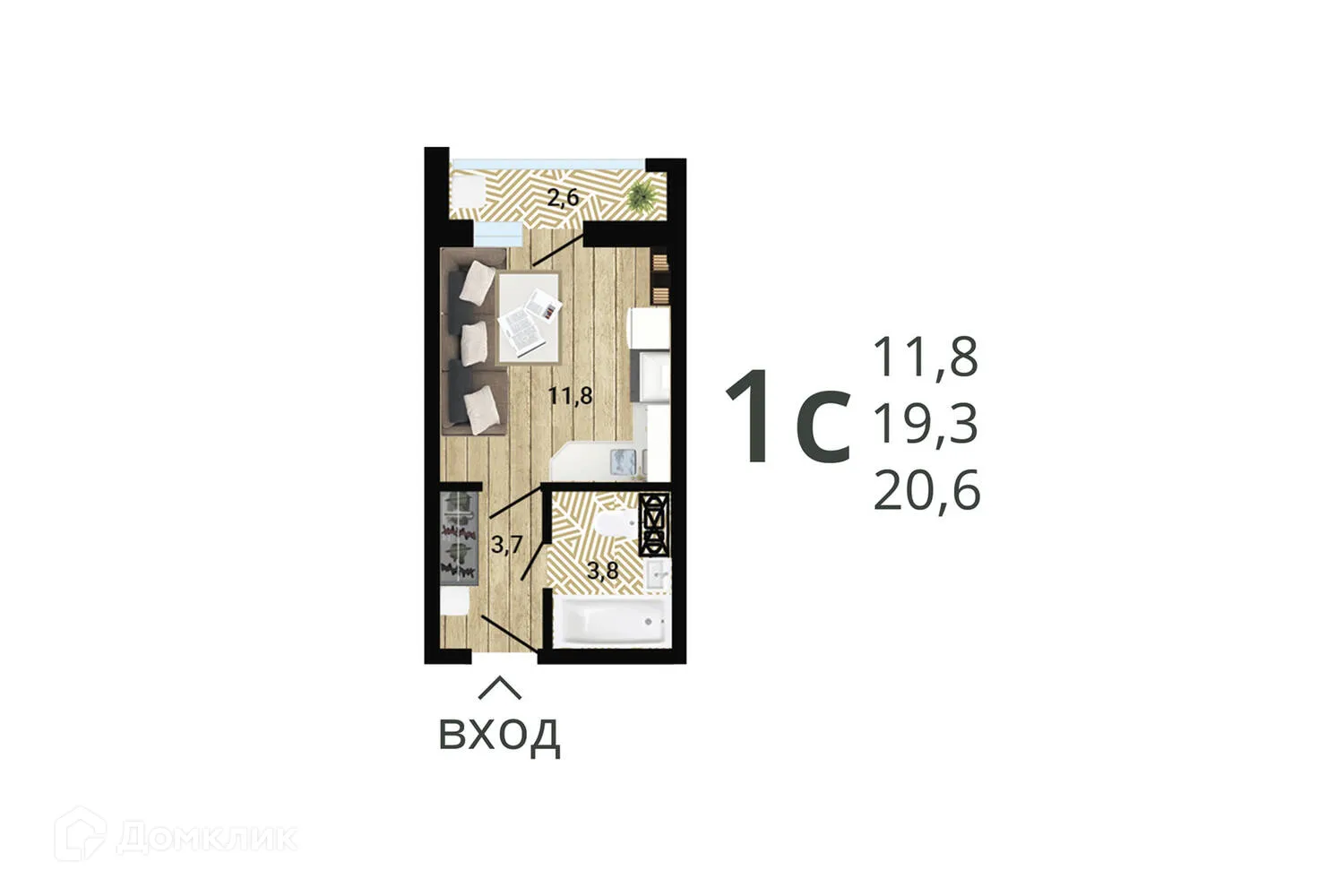 Фото квартиры в ЖК "8 Элемент"