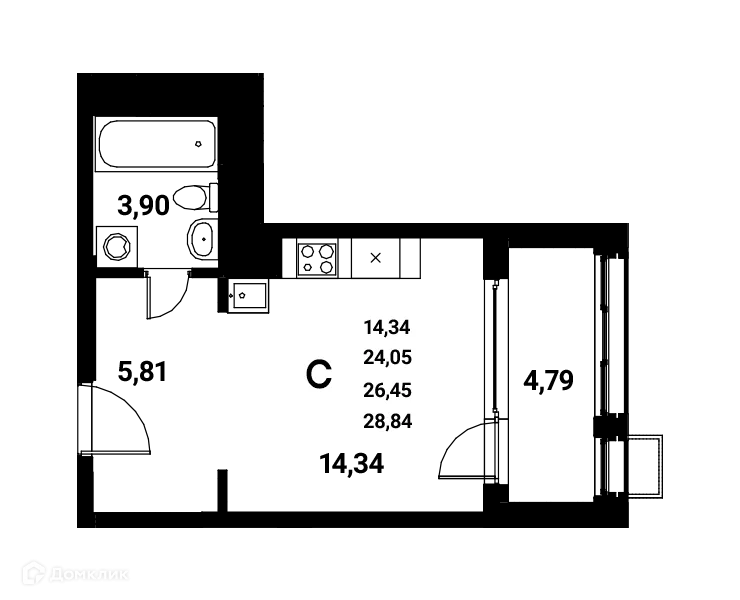 Фото квартиры в ЖК Z-town (Зет-таун)