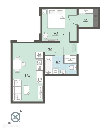 Фото квартиры в ЖК Меридиан