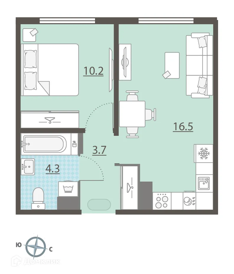 Фото квартиры в ЖК Малахит
