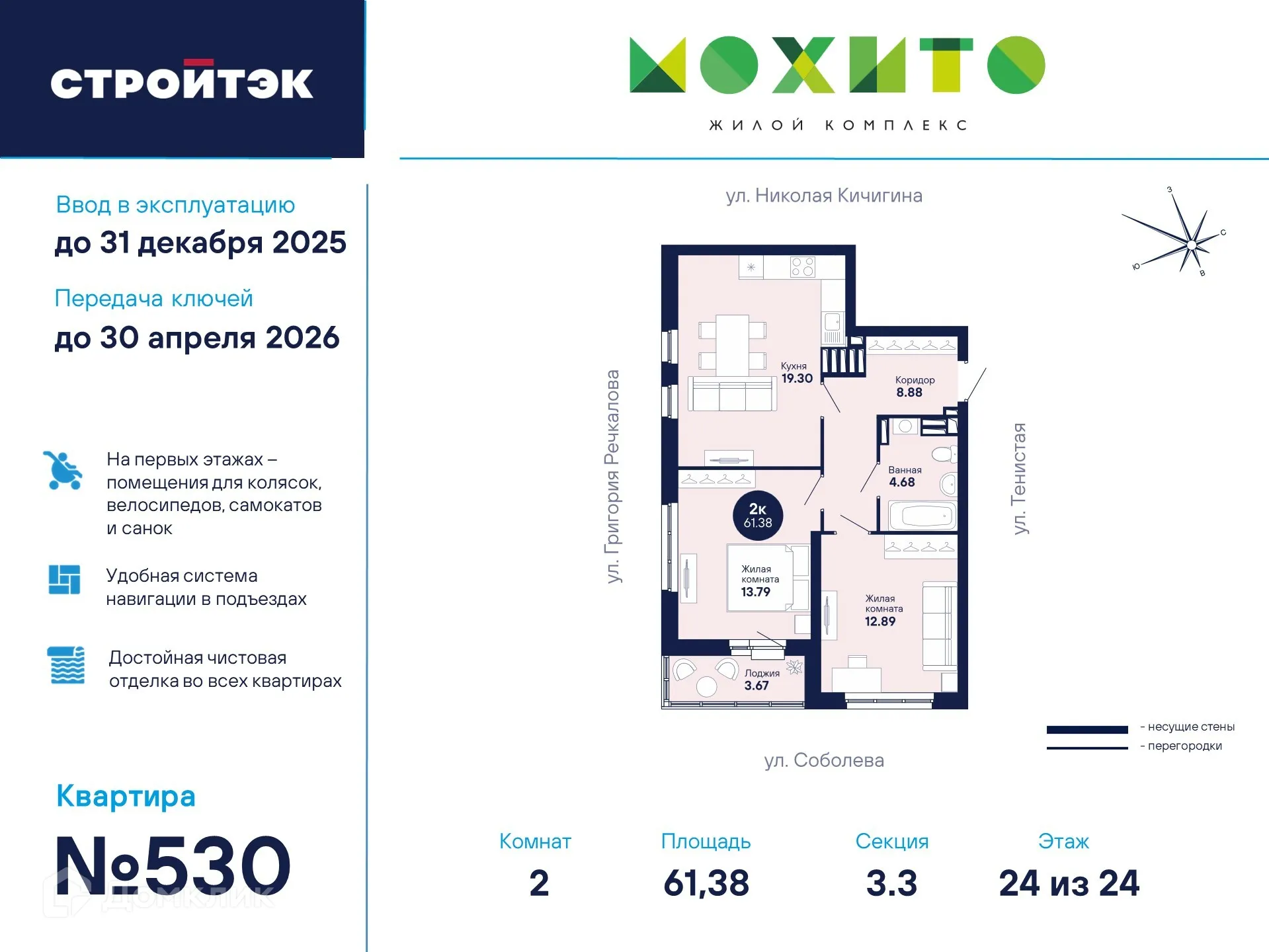 Фото квартиры в ЖК "Мохито"
