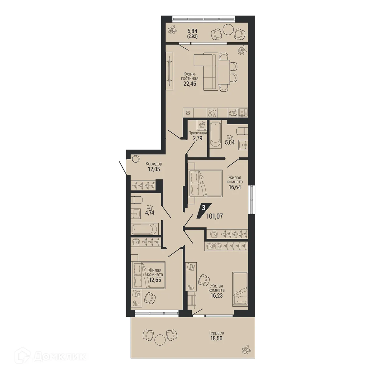 Фото квартиры в ЖК ТЕМП