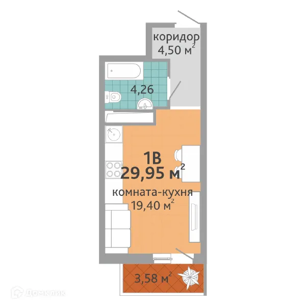 Фото квартиры в ЖК Семейный квартал "Добрый"