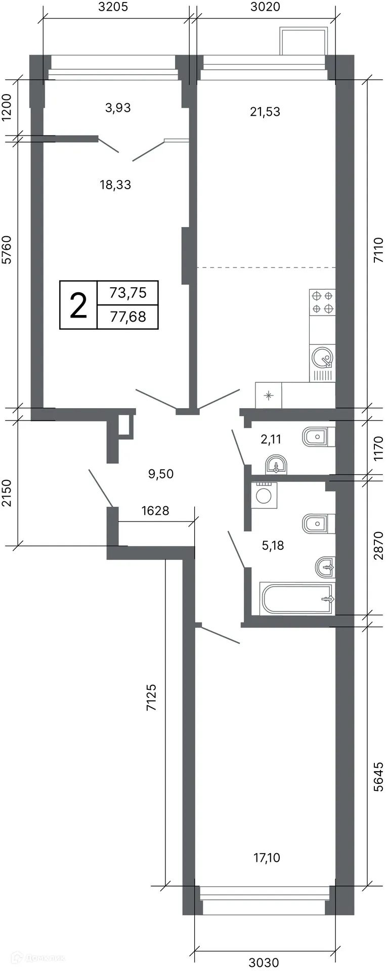 Фото квартиры в ЖК "Проспект Мира"