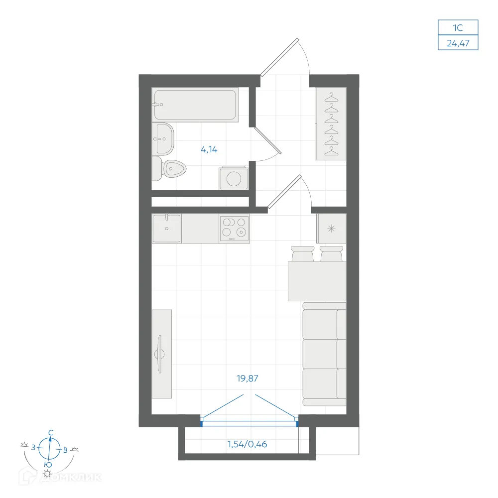 Фото квартиры в ЖК Центральный Парк