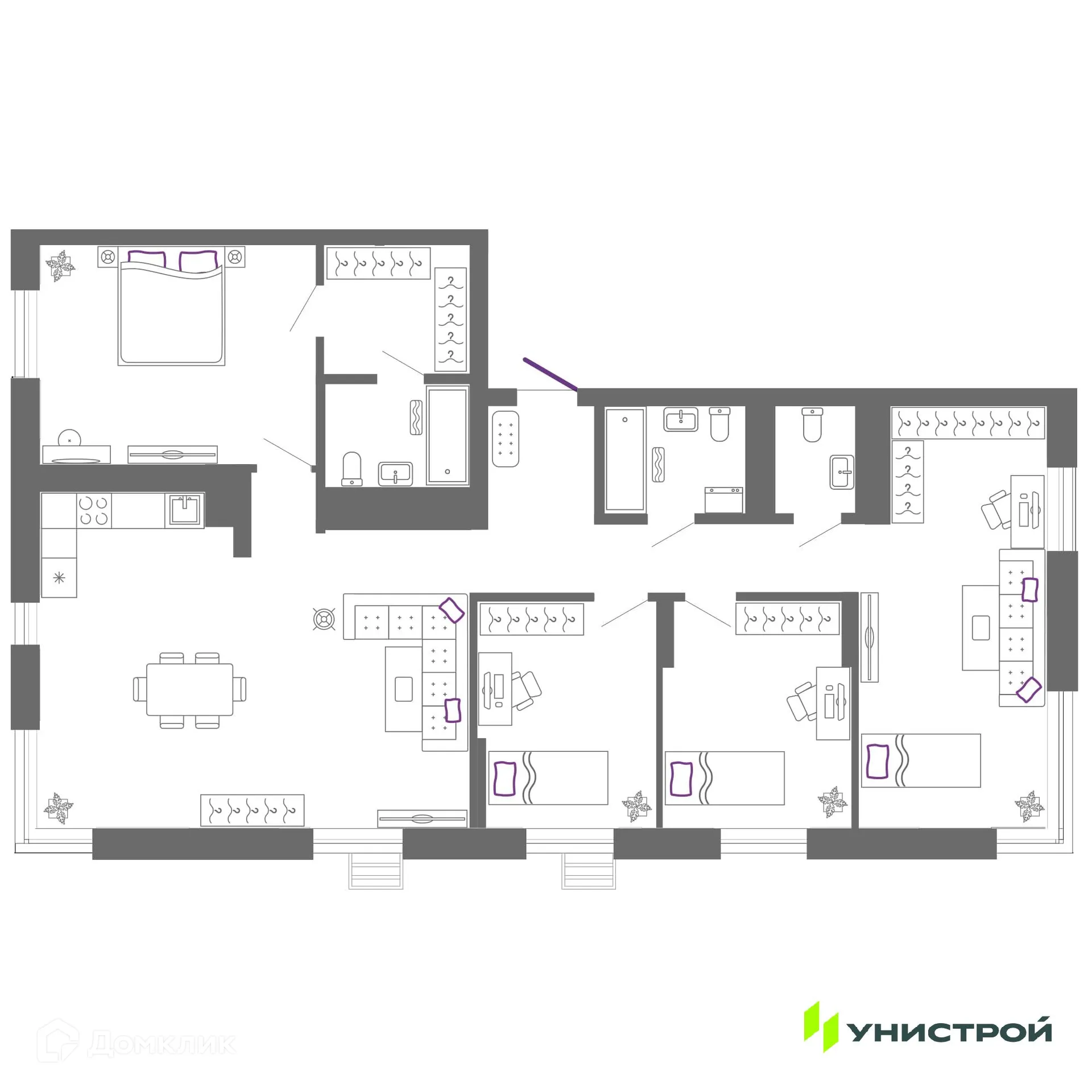 Фото квартиры в ЖК "Риверсайд"