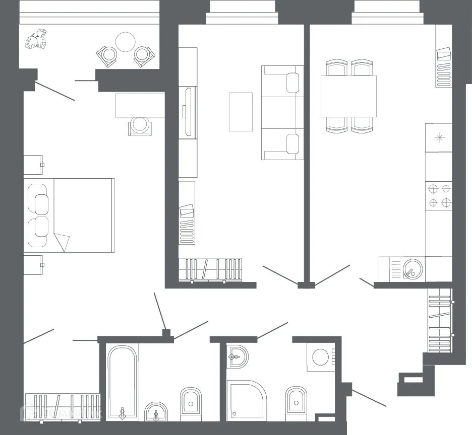 Фото квартиры в ЖК "Комсомольская, 67"