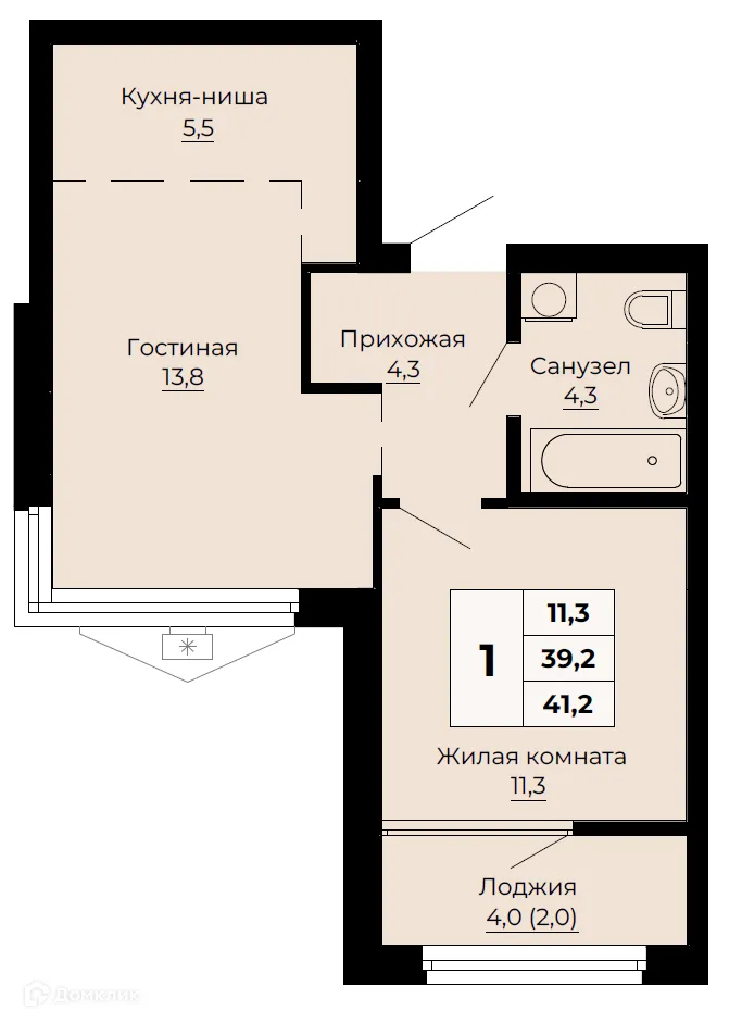Фото квартиры в ЖК Ольховский парк