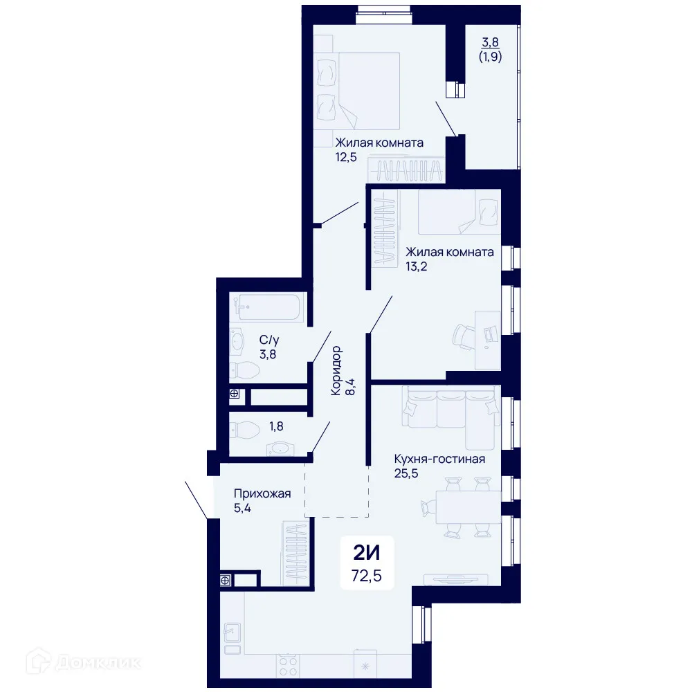 Фото квартиры в ЖК Галактика