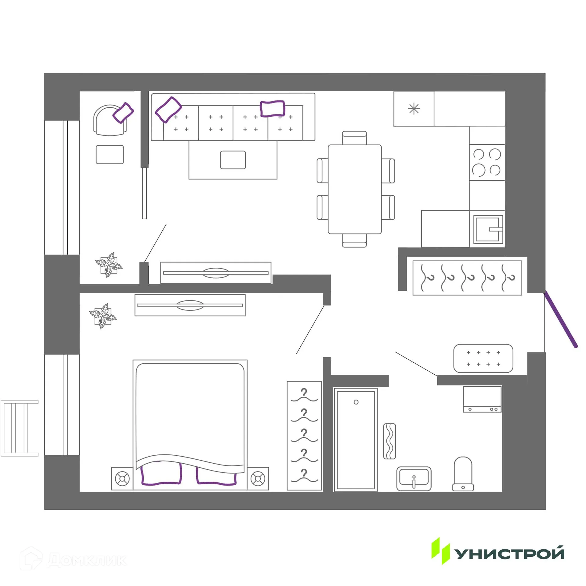 Фото квартиры в ЖК "Риверсайд"