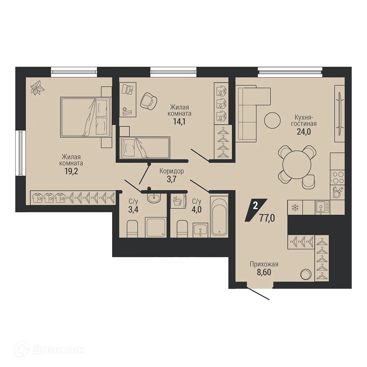 Фото квартиры в ЖК Настоящий