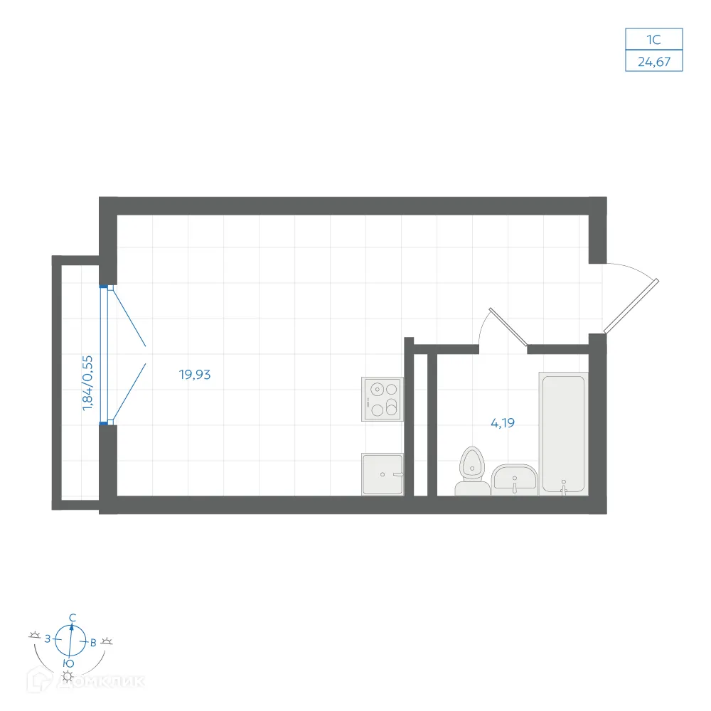 Фото квартиры в ЖК Центральный Парк