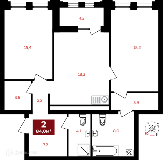 Фото квартиры в ЖК "Квартал Федерация"