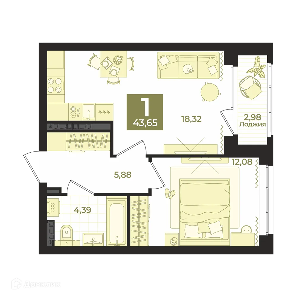 Фото квартиры в ЖК "REPIN TOWERS (Репин Тауэрс)"