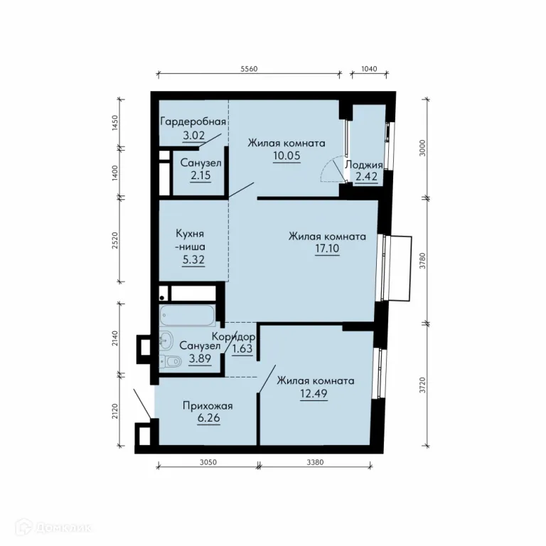 Фото квартиры в ЖК ParkLife (ПаркЛайф)