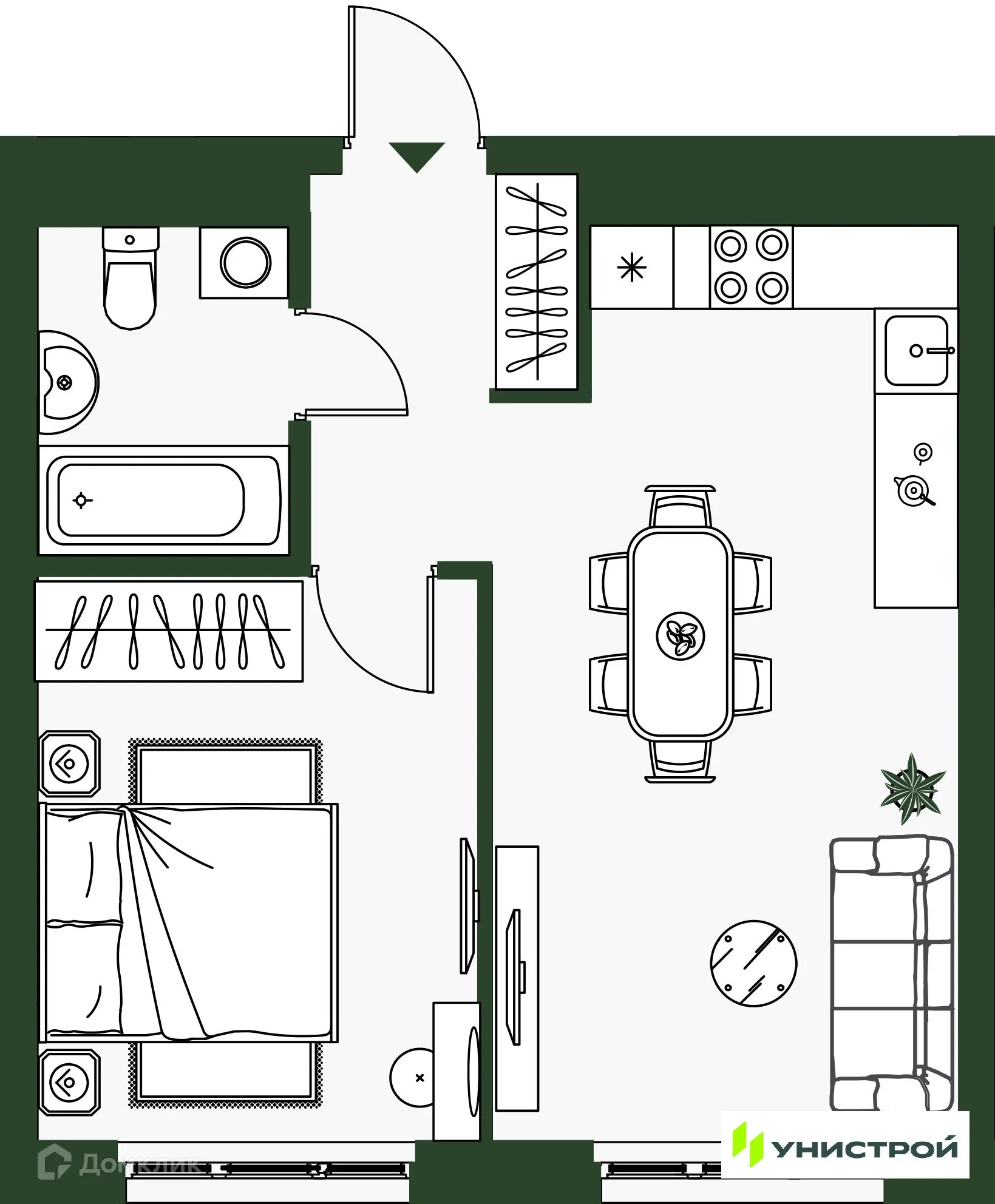Фото квартиры в ЖК Парковый квартал 2.0