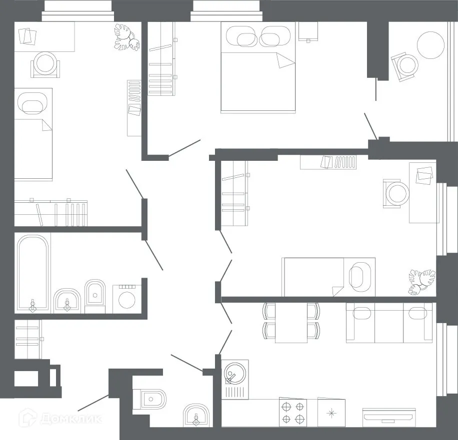 Фото квартиры в ЖК "Комсомольская, 67"
