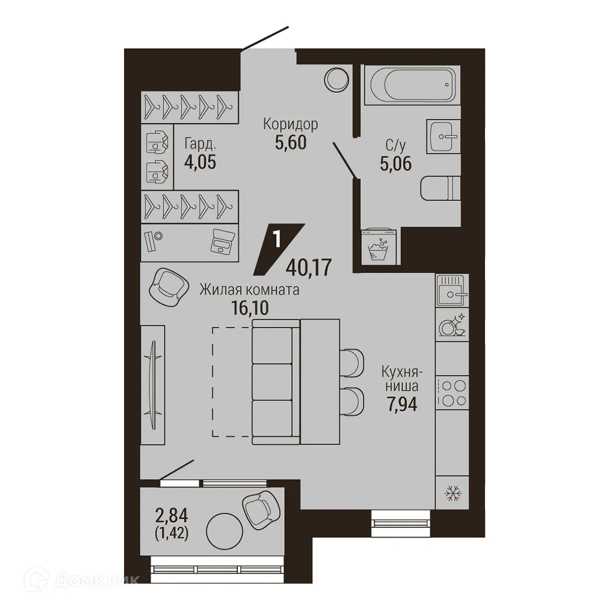 Фото квартиры в ЖК Дом 7