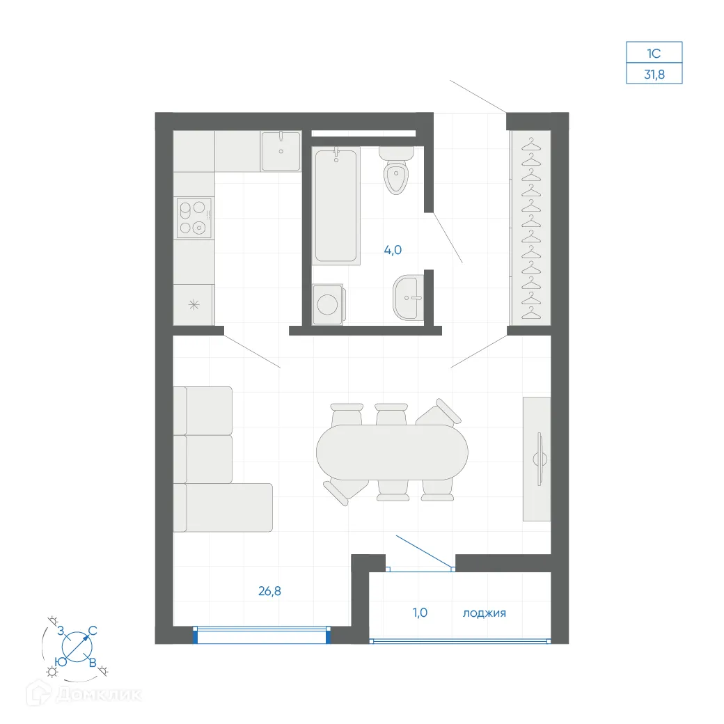 Фото квартиры в ЖК FIRST (Фёрст)