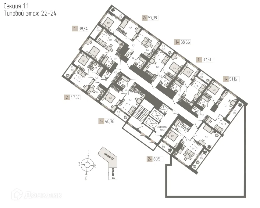 Фото квартиры в ЖК Философия Идеалистов на Черкасской