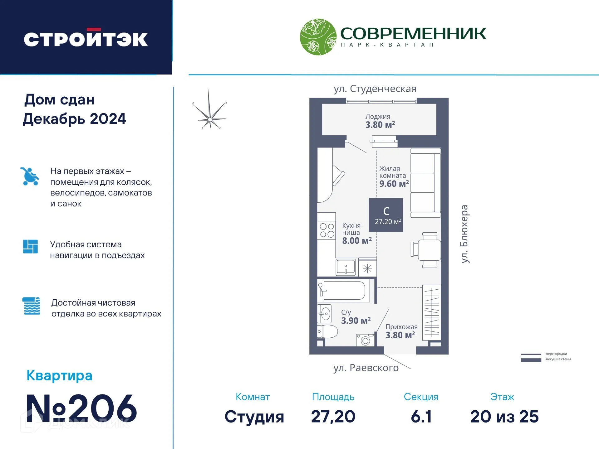 Фото квартиры в ЖК Современник
