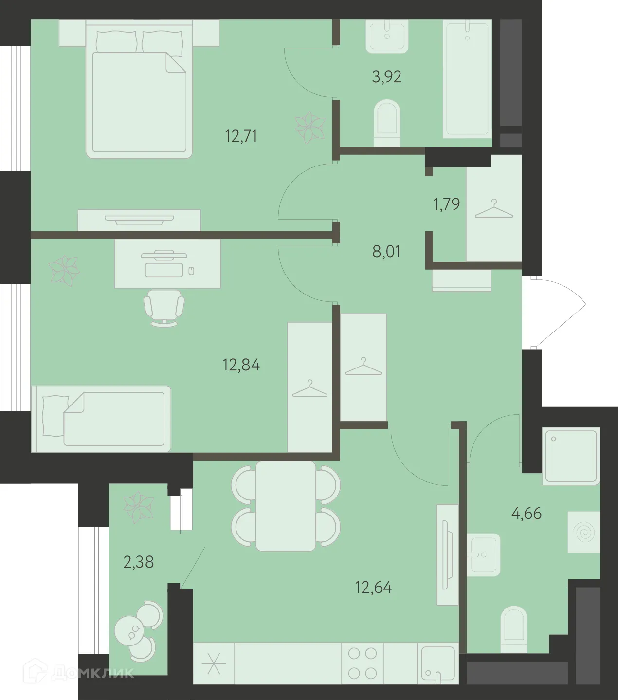 Фото квартиры в ЖК Первый Академ