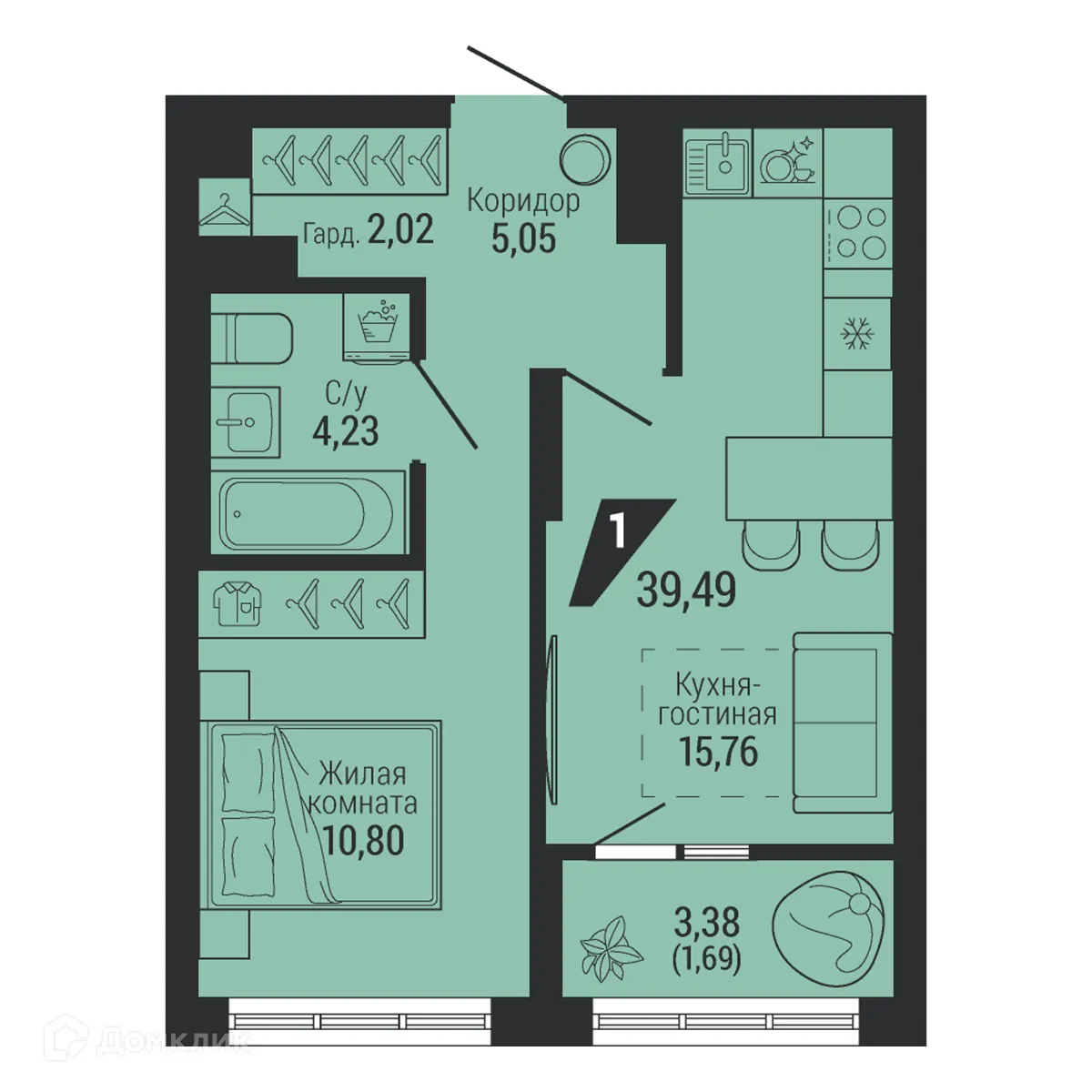 Фото квартиры в ЖК ТЕМП