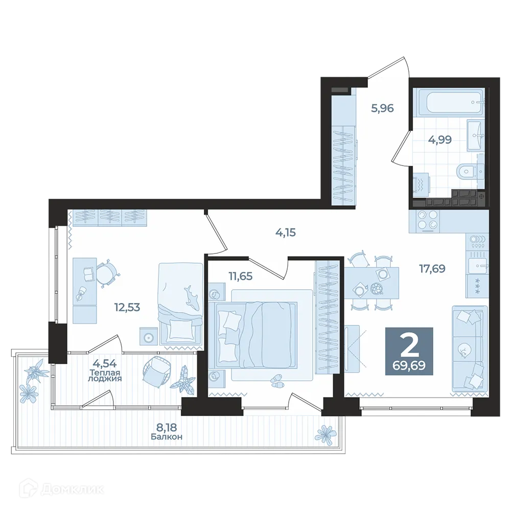 Фото квартиры в ЖК "REPIN TOWERS (Репин Тауэрс)"