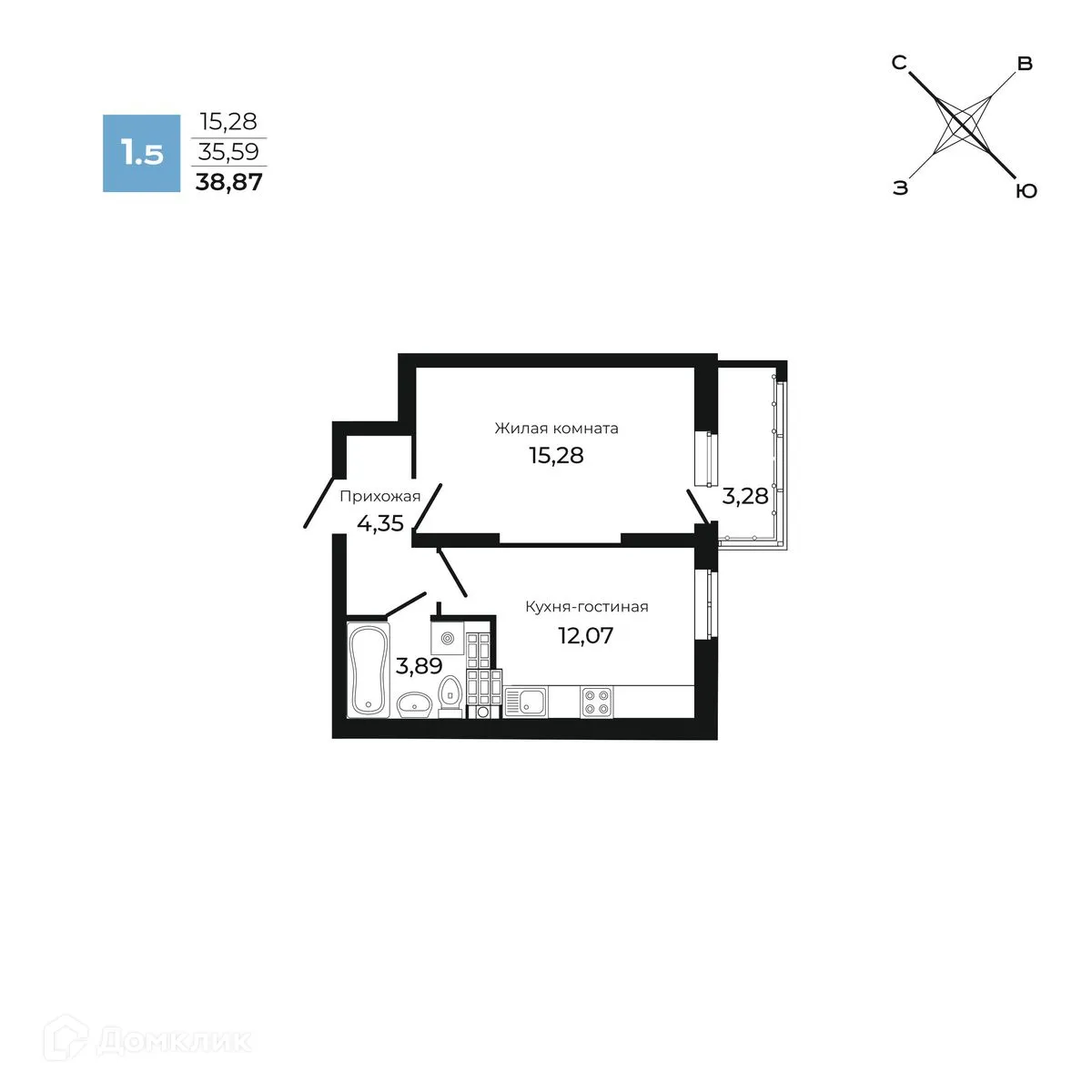 Фото квартиры в ЖК "Академ-Центр"