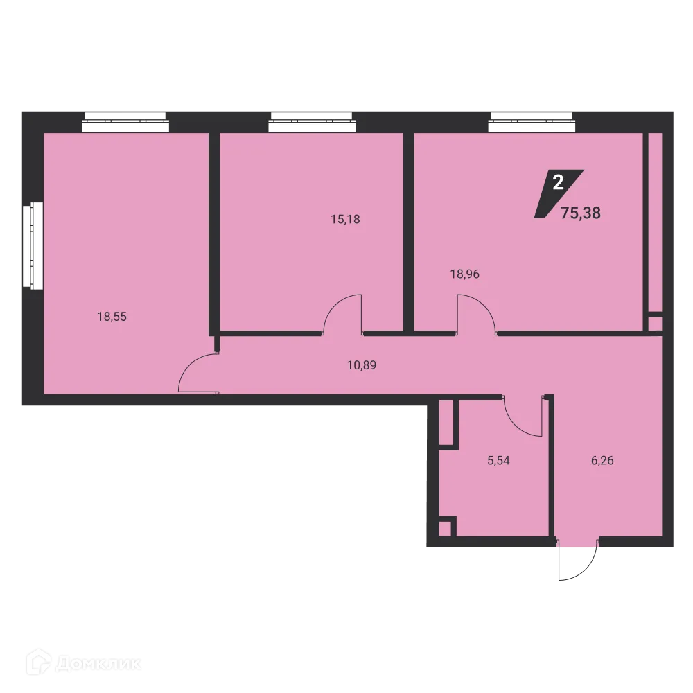 Фото квартиры в ЖК Дом на Шефской