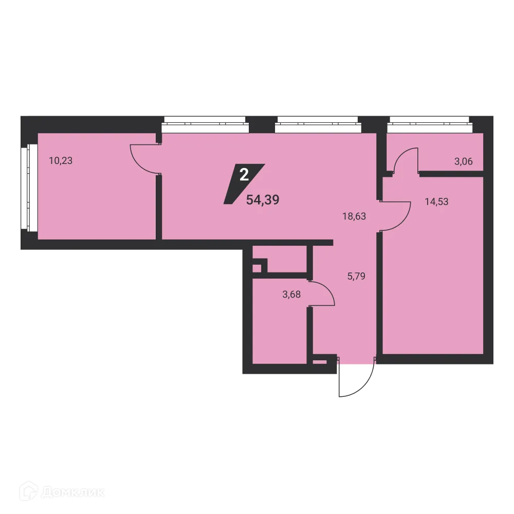 Фото квартиры в ЖК Жилые высотки H2O
