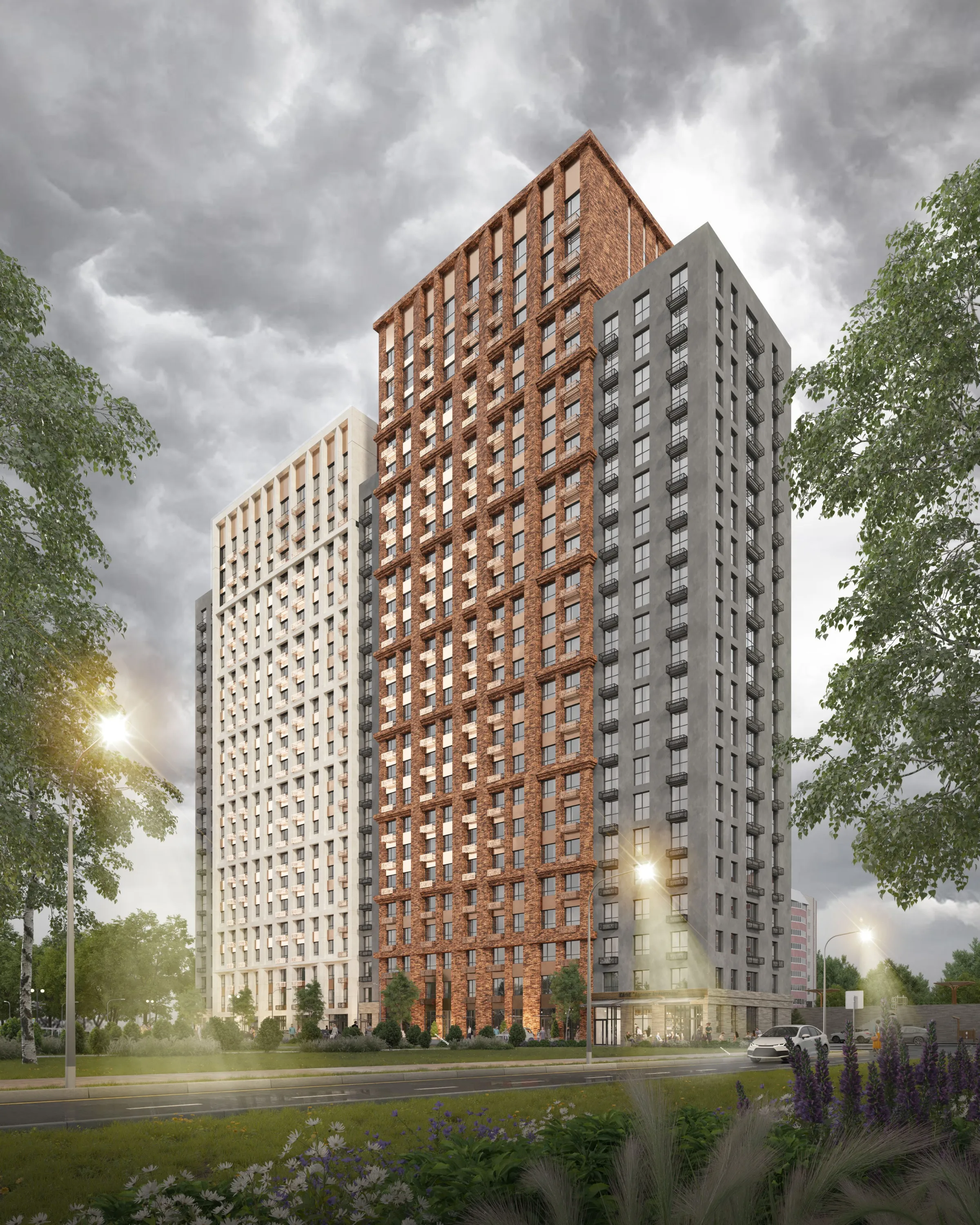 Планировка 2-комнатной квартиры 67.5 м² в ЖК Полярная звезда, г. Рязань — фото 1