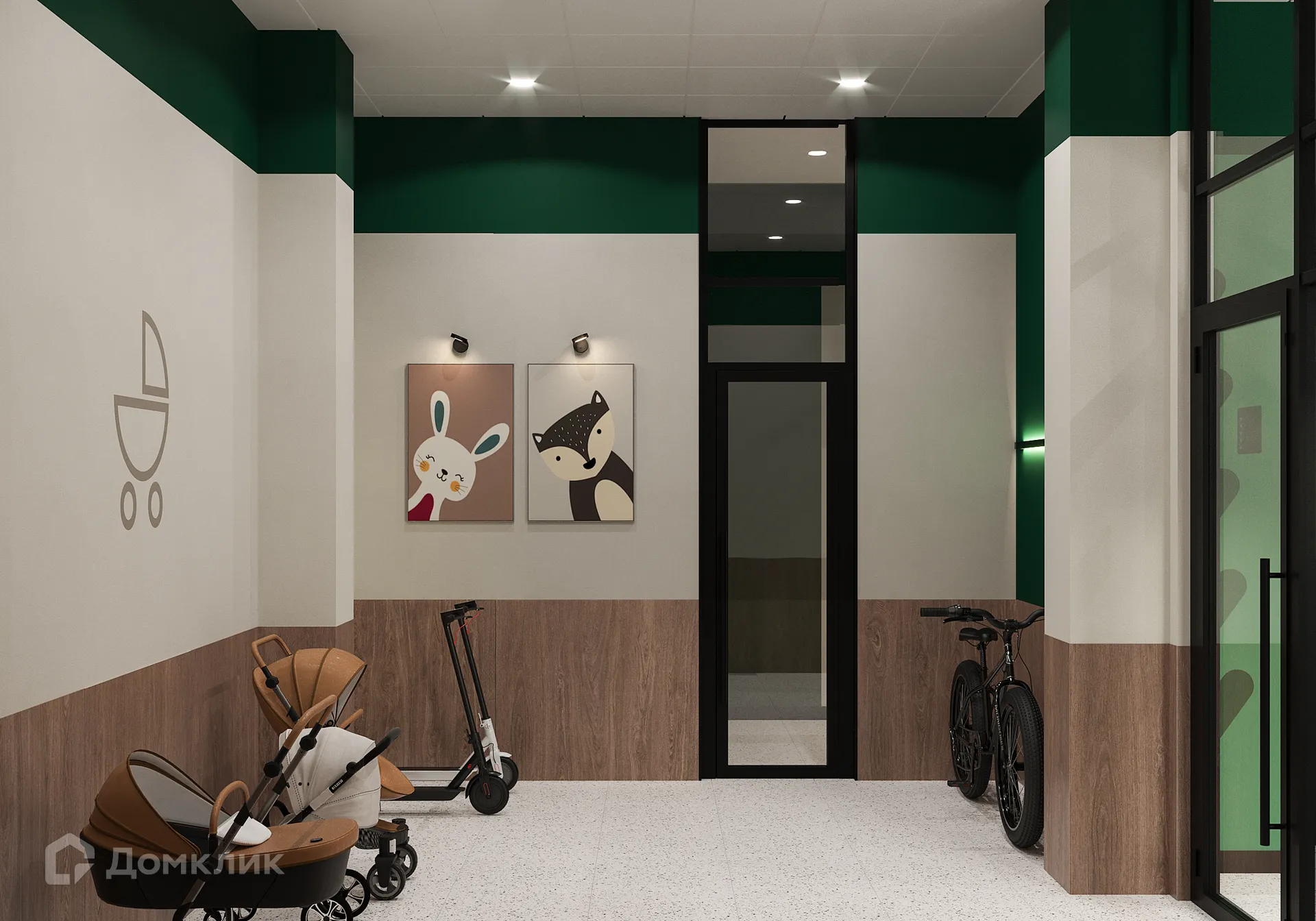 Планировка 1-комнатной квартиры 35.03 м² в ЖК Кипарис (Дом на Быстрецкой), г. Рязань — фото 5