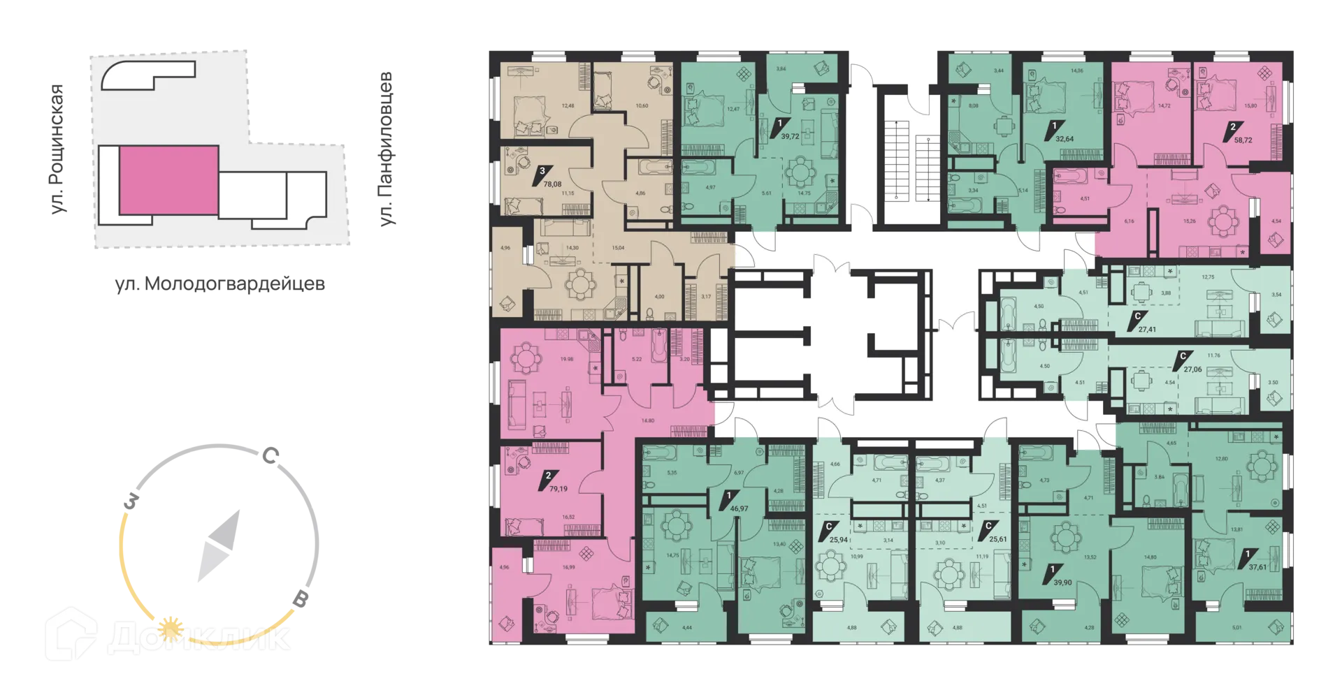 Фото квартиры в ЖК Жилой комплекс "М1"
