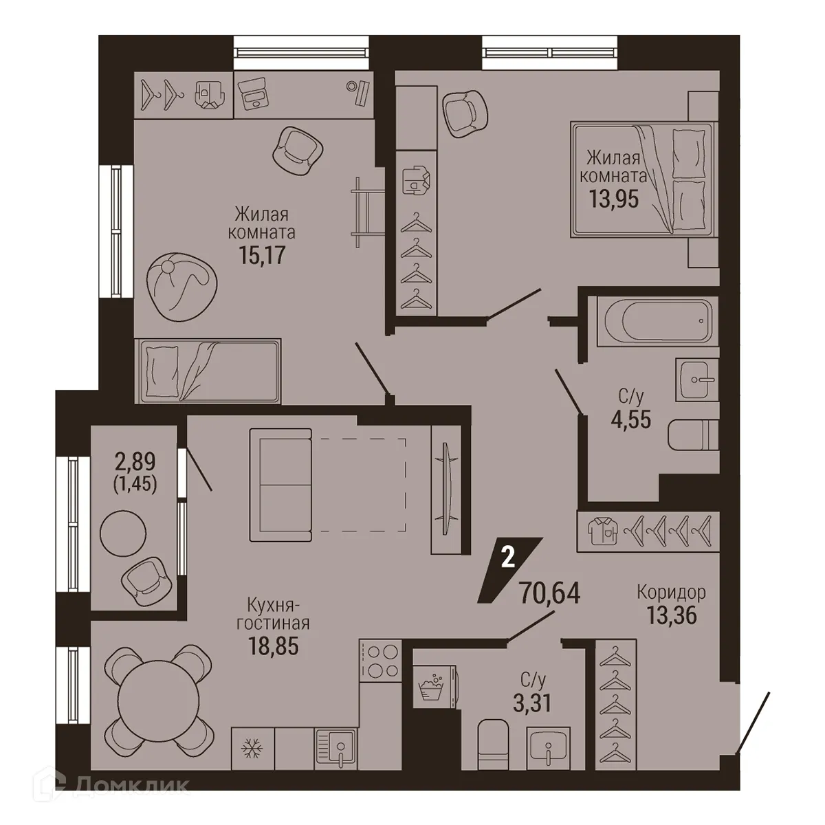 Фото квартиры в ЖК Дом 7