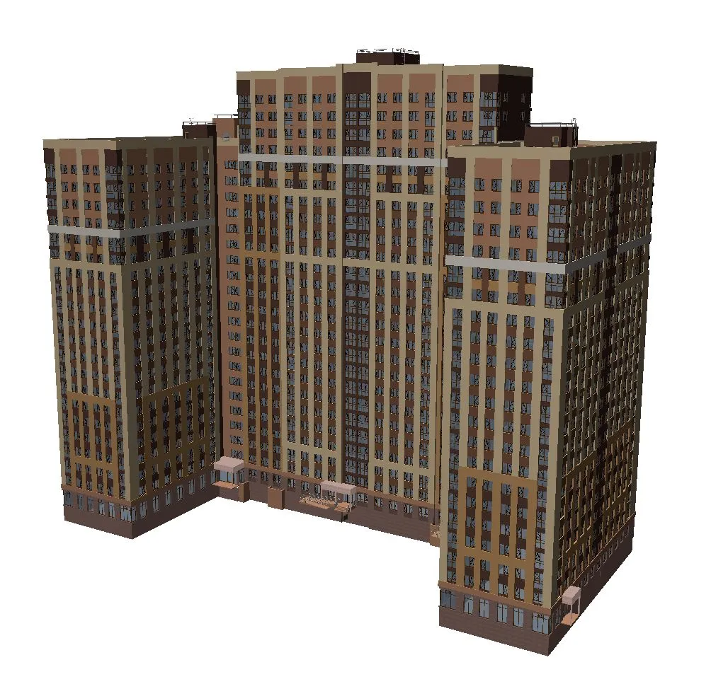 Планировка 3-комнатной квартиры 83.1 м² в ЖК Импульс, г. Рязань — фото 1