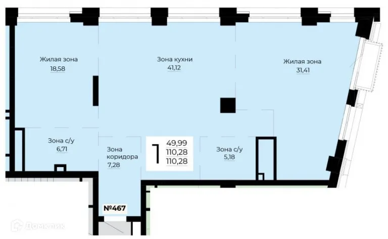 Фото квартиры в ЖК "Форум Сити"
