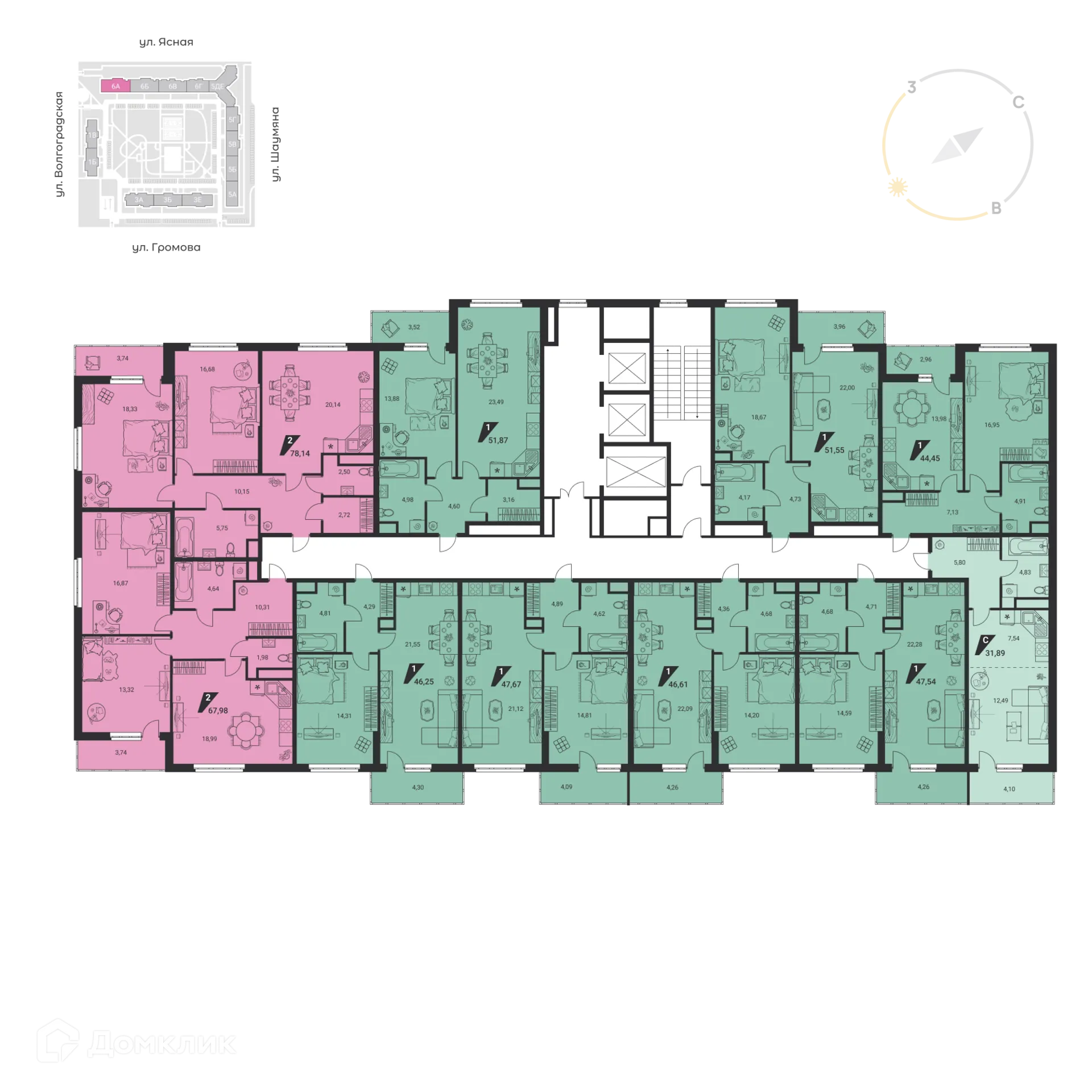 Фото квартиры в ЖК Дом на Ясной